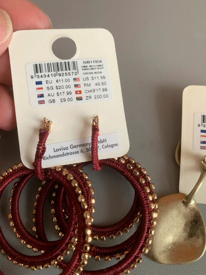 Lot de 2 paire de grandes Boucles d’Oreeilles - photo numéro 6
