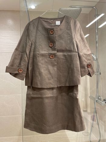 Tailleur robe taupe Camaïeu taille 36