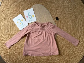 T-shirt ML rose Vertbaudet 3 ans 36 mois