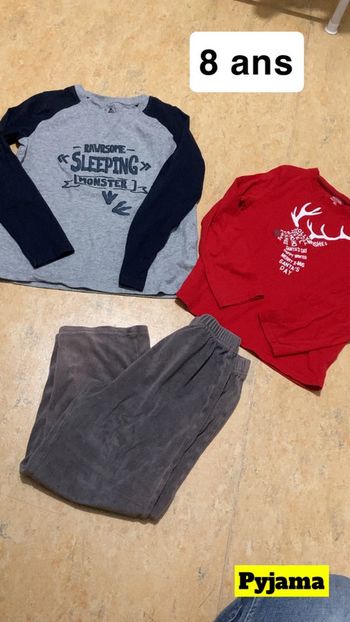 Lot pyjama 8 ans dépareiller