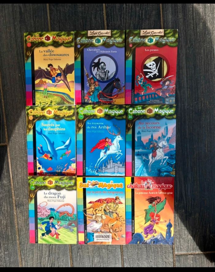 Lot de 9 livres Ma cabane magique Pour Enfants