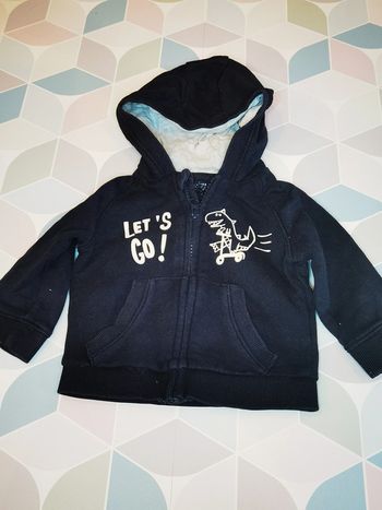 D2433 - veste zippée garçon 6 mois