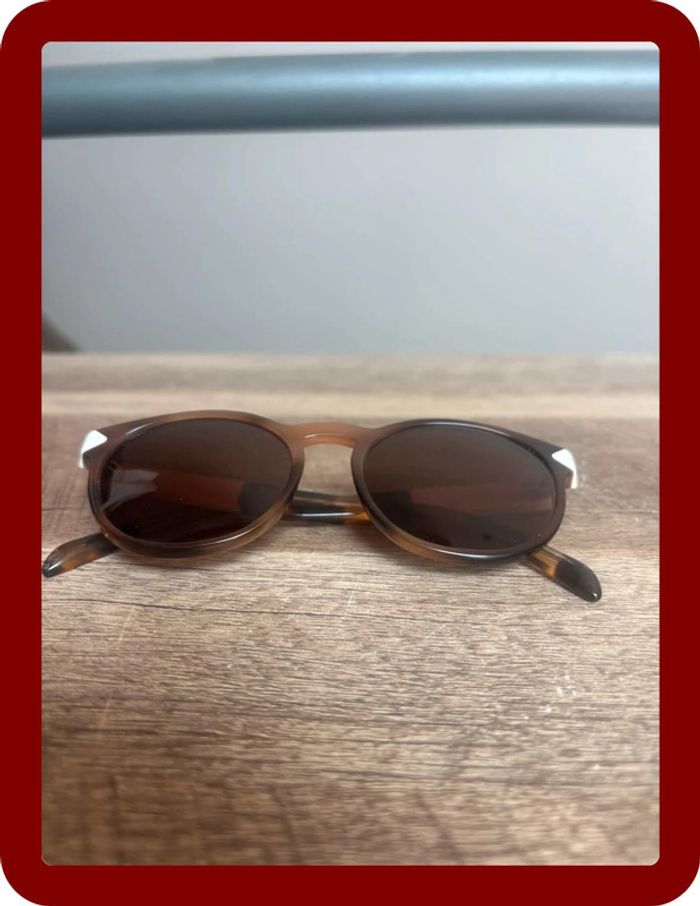 Lunette de soleil Prada grand verre année 2000 blanche et marron - photo numéro 10