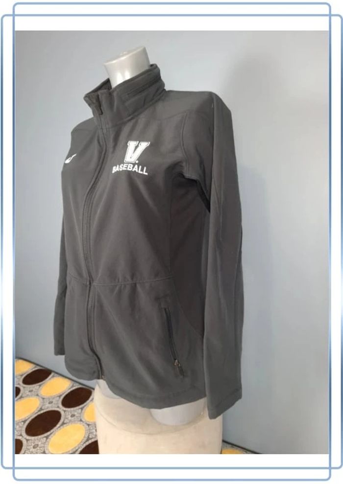 Veste a capuche vintage full zip nike femme taille M noire - brodé - photo numéro 5