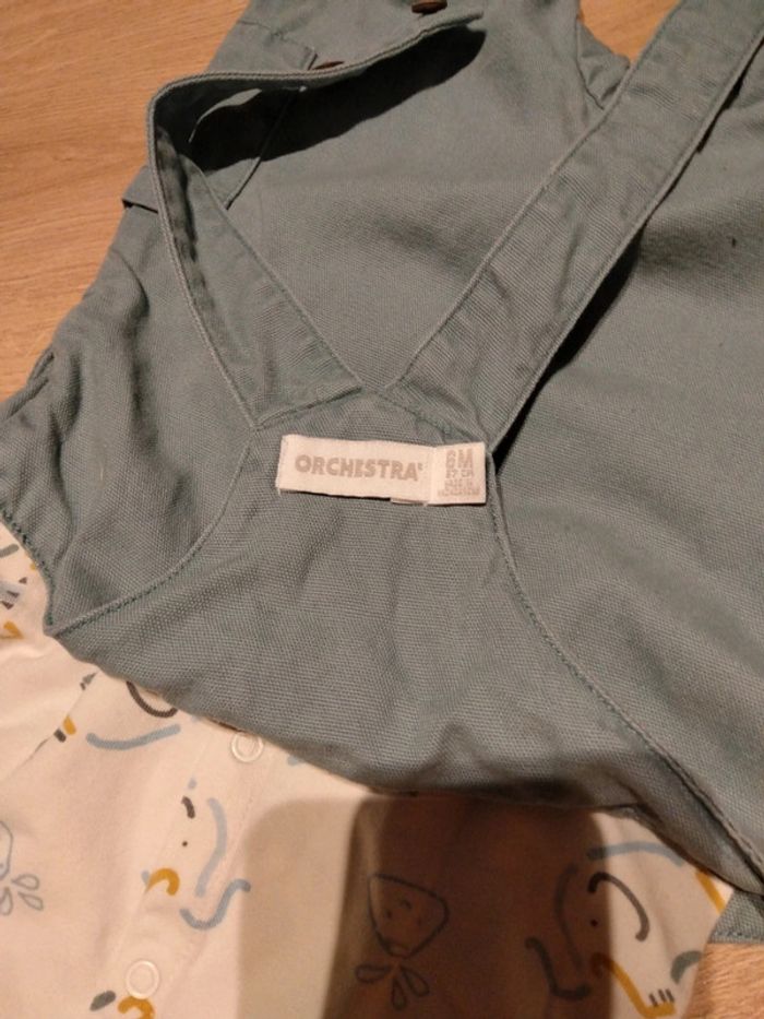 Ensemble salopette tee shirt ML orchestra 6mois - photo numéro 7
