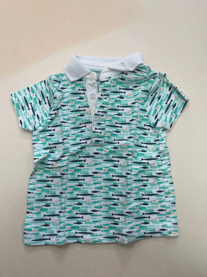 Lot 6 mois t shirts et polos - photo numéro 2