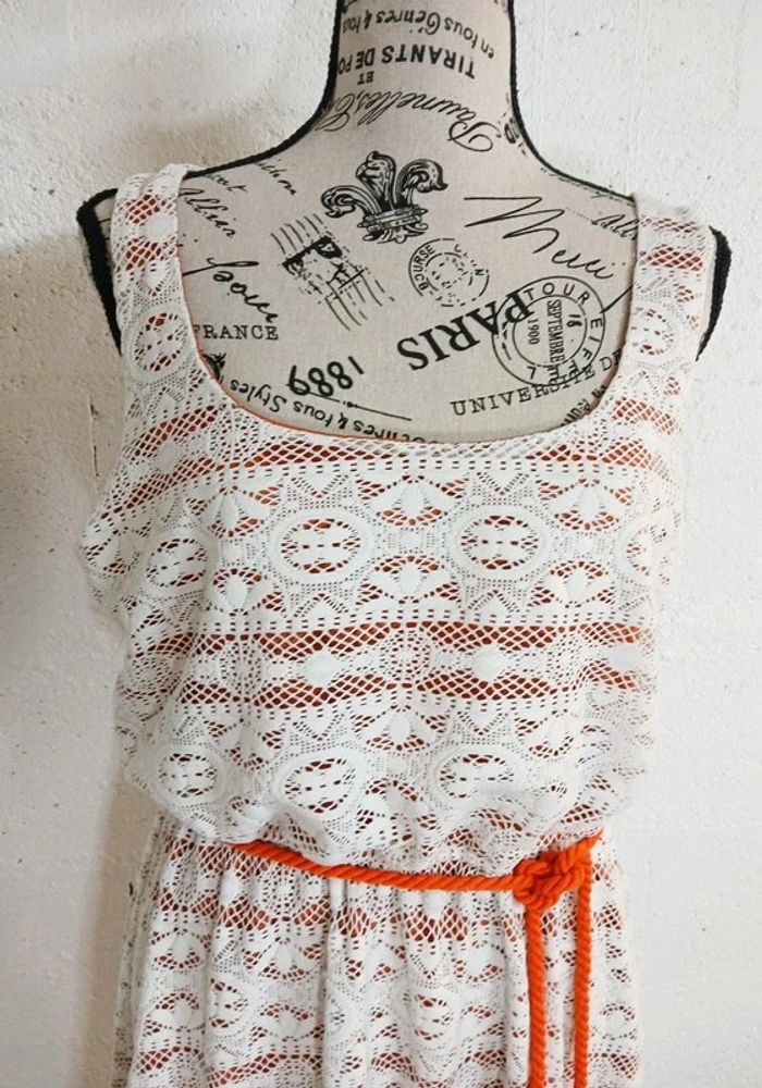 🧡 Robe doublée style broderie anglaise – Trixxi – Taille XL – Très bon état - photo numéro 2