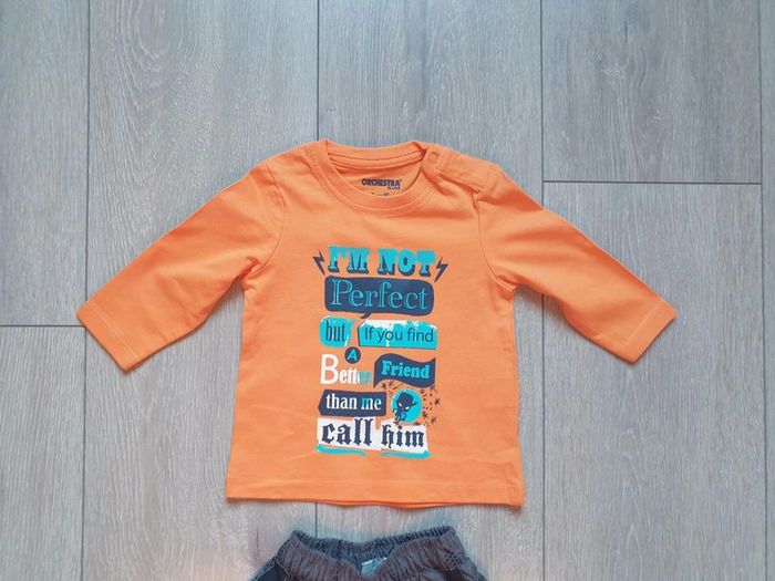 Ensemble maillot + pantalon. Garçon 3 mois. Marque Orchestra/ Devil child - photo numéro 2