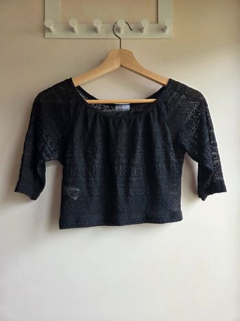 Top noir dentelle 3 suisses - taille s