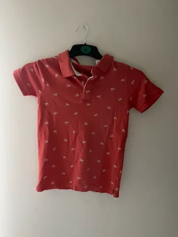 Polo orange de la marque Okaidi