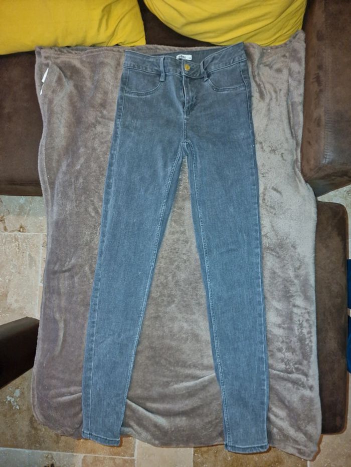 Jeans noir délavé