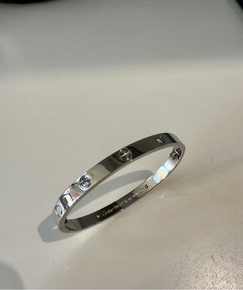 Bracelet Love argent platine