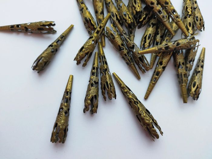 50 calottes bronze pour bijoux Lot n°2299 - photo numéro 4