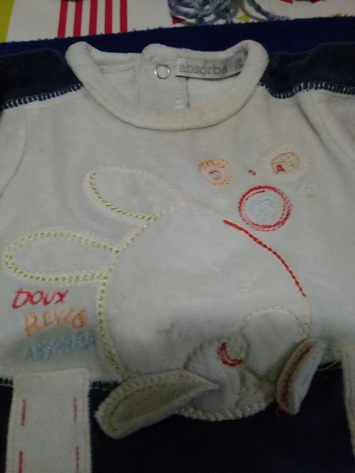 Pyjama velours bébé garçon 3 mois