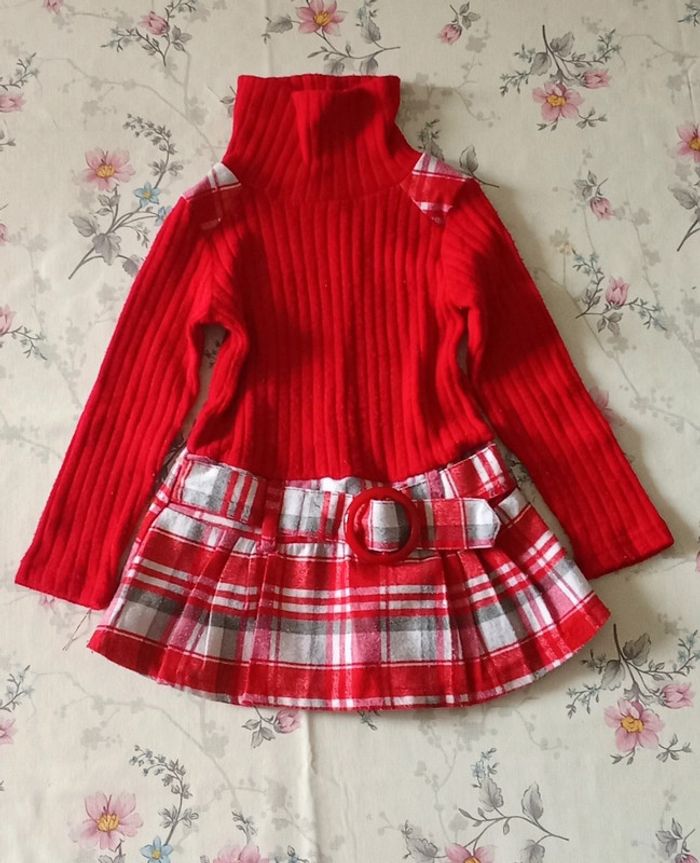 Robe en laine écossaise