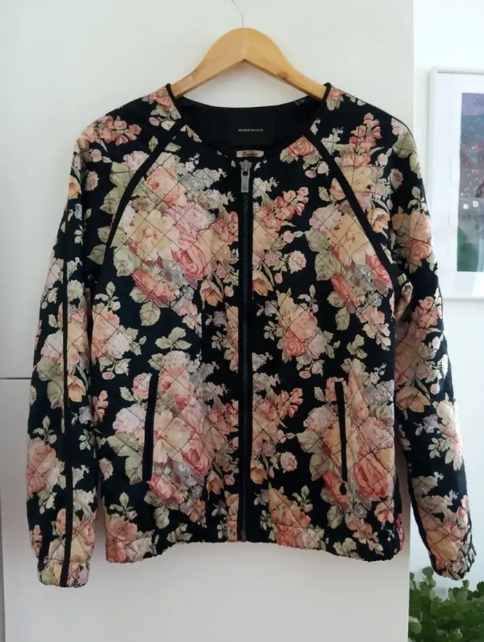 Veste matelassée fleurie maison scotch taille 2 - photo numéro 7