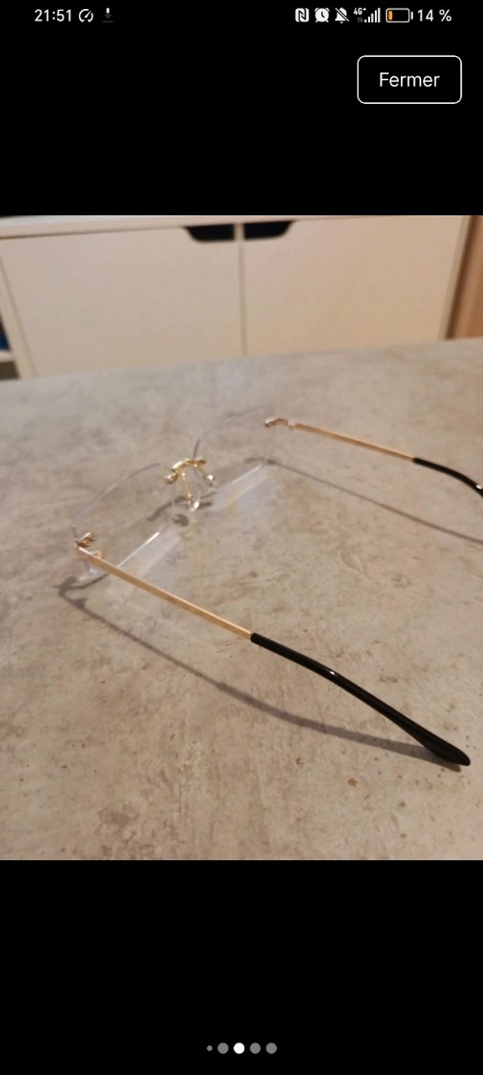 lunettes style cartier neuf - photo numéro 5