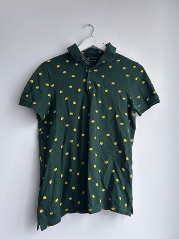 Polo à manches courtes homme vert jaune Monoprix taille S