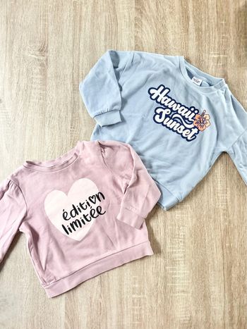 2 sweat-pulls fille