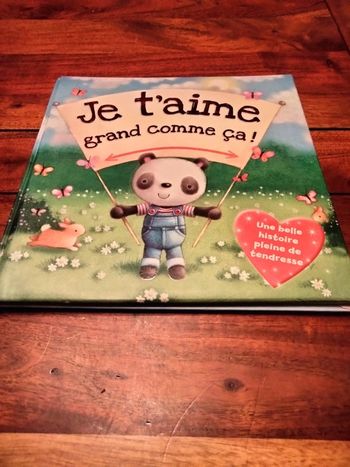 Livre intitulé je t'aime grand comme ça kimane