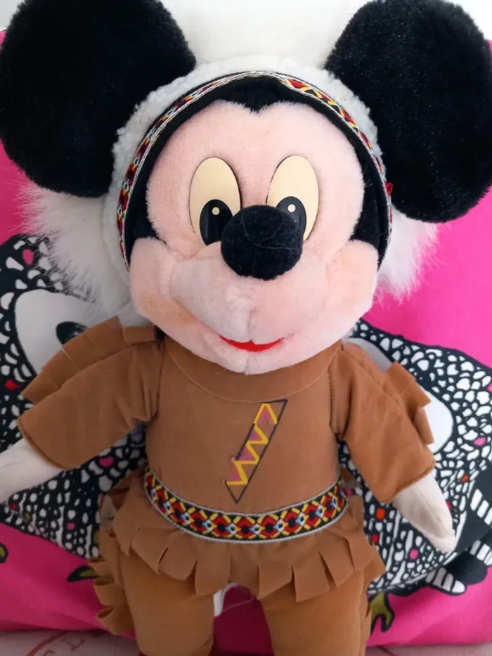 Peluche Mickey indien Disneyland Paris 40 cm - photo numéro 3