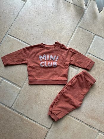 Ensemble 12 mois couleur brique – Bout’chou