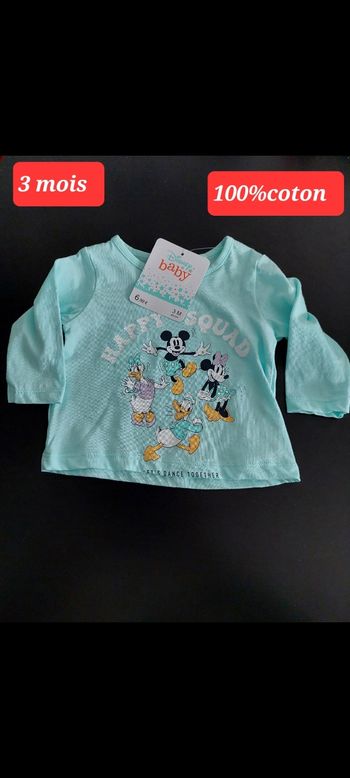 Haut turquoise 3 mois 