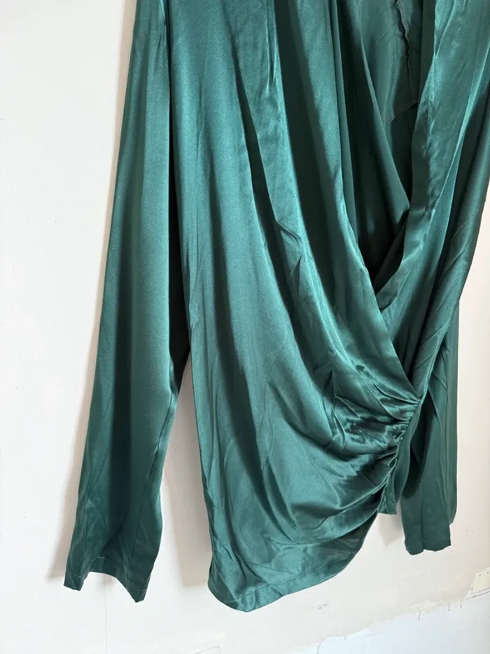 Blouse Parosh vert sapin - photo numéro 5