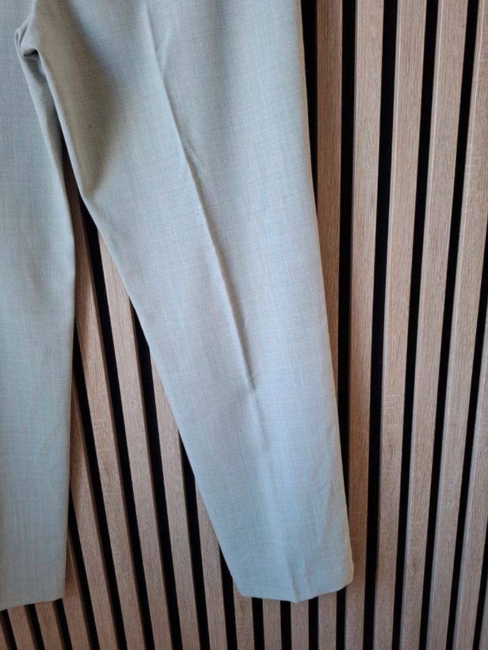Pantalon beige coton lin Pantashop T 44 - photo numéro 14