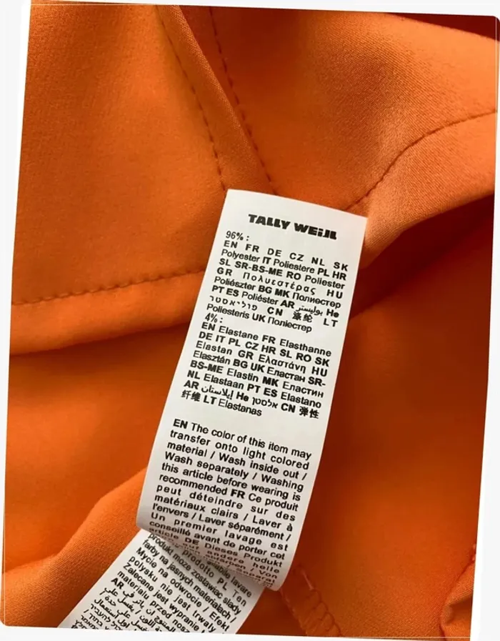 Jupe droite orange Tally Weijl - photo numéro 6