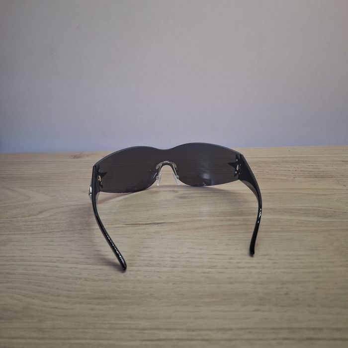 Lunettes de Soleil Etoile Argent- Y2K Vintage 90s-2000s - Unisexe Sunglasses - Verres Teintés - photo numéro 3
