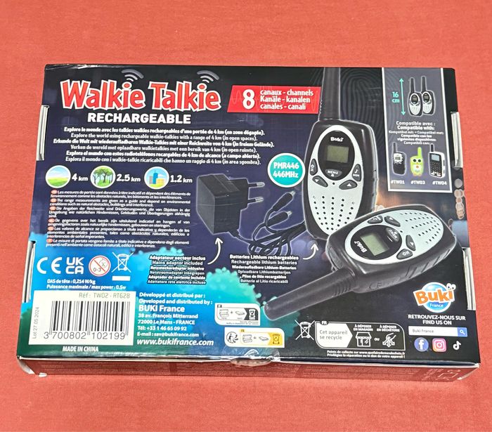 Talkie-walkie rechargeable - Buki. Neuf, jamais ouvert. - photo numéro 2