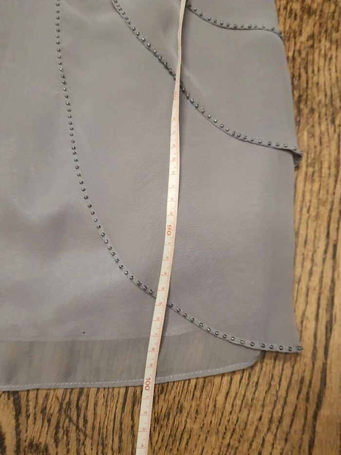 Robe de soirée gris clair Lautinel taille 4 (L) - photo numéro 11