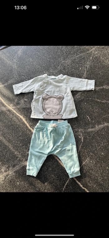 Ensemble bébé garçon 3 mois obaibi comme neuf