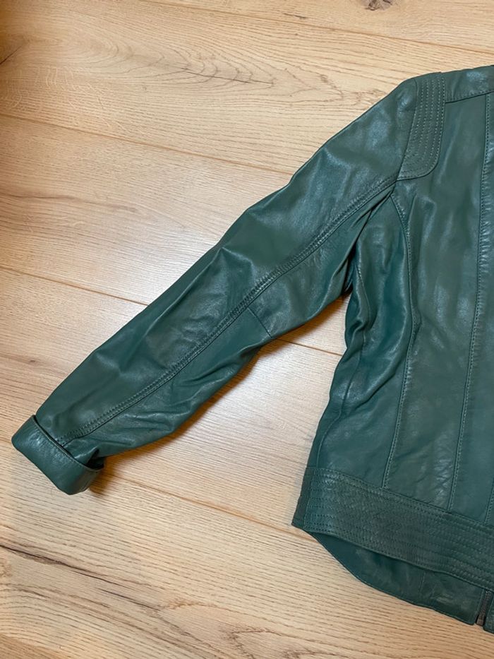 Veste en cuir vert - photo numéro 7