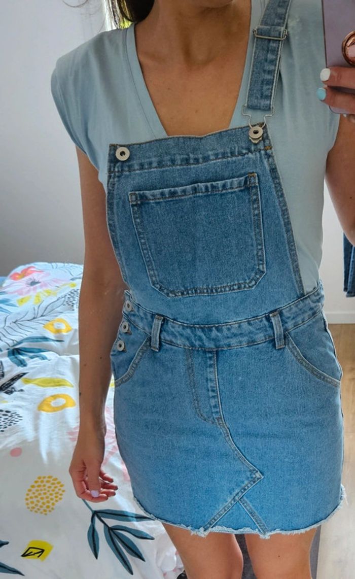 Robe salopette en jean, taille XS, Twintip - photo numéro 2
