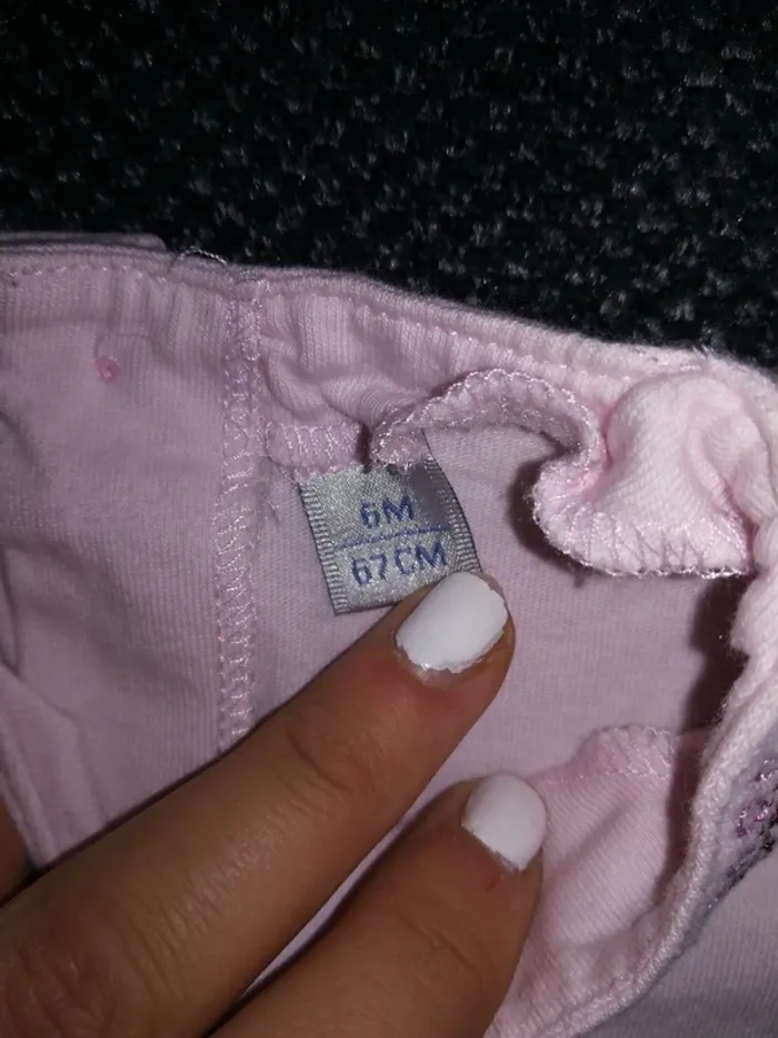 Joli tee-shirt été, bébé fille, 6mois. - photo numéro 3