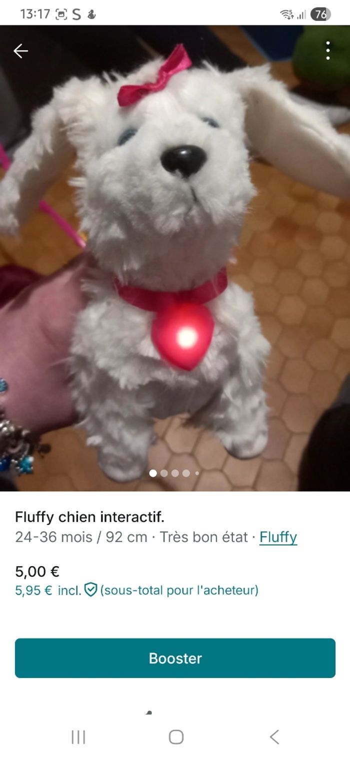 Fluffy chien interactif
