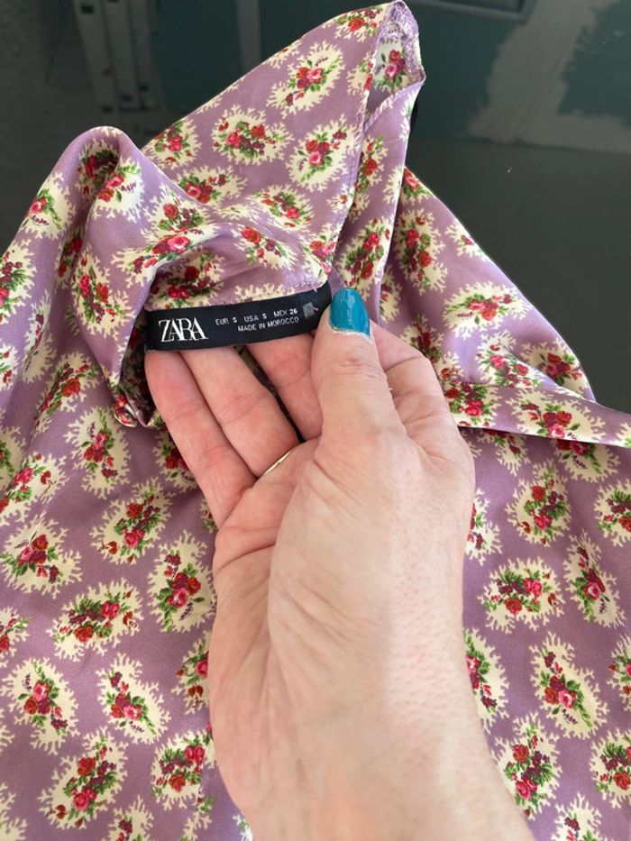 Haut fleuri de la marque Zara en taille S - photo numéro 5
