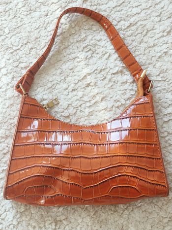 Petit sac à mains vernis croco