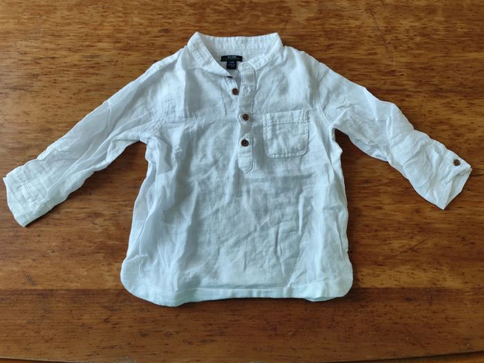 Chemise blanche légère taille 24mois kiabi