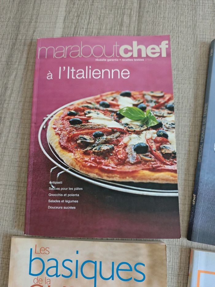 Lot de 4 livres de recettes de cuisine Marabout chef - photo numéro 2