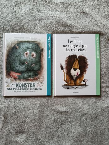 Lot 2 livres. Les mercredis à lire