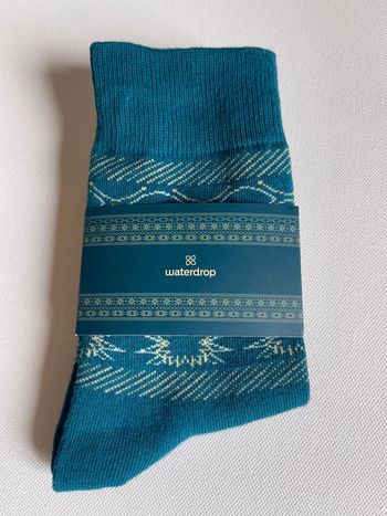 Chaussettes de Noël collector waterdrop couleur émeraude
