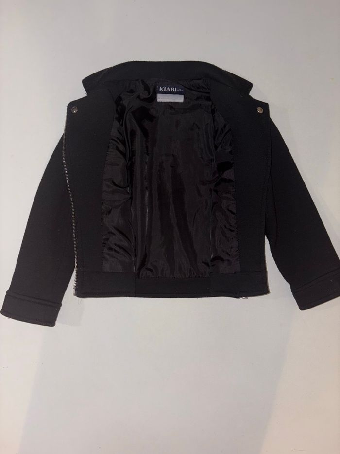 Veste noire Kiabi fille 5 ans mi-saison - photo numéro 2