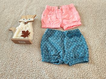 Lot de 2 shorts 6 mois