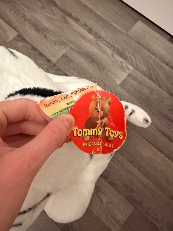 Peluche tigre blanc - photo numéro 2