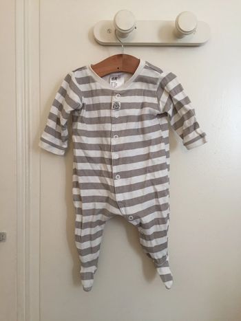 Pyjama léger rayé H&M - 2/4 mois