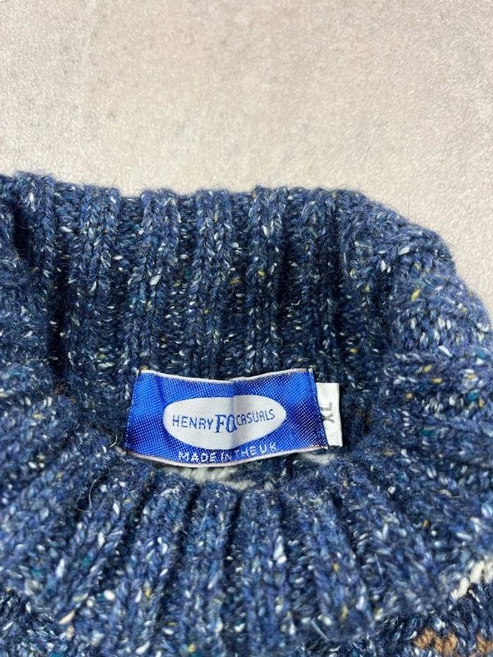 Pull vintage papy col roulé 90% laine 10% soie - Turtleneck Wool & Silk cable knit 00's - XL - photo numéro 4