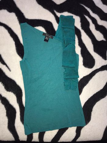 Débardeur mango taille S vert émeraude